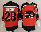 Philadelphia Flyers 28 Claude Giroux Orange Adidas 2020-21 Stitched Jersey,baseball caps,new era cap wholesale,wholesale hats